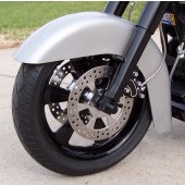 A clean fender with our weld in kit installed for 16-18" wheel. 