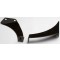 Invisible fairing support brackets in black.