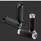 PM Contour grips in black or chrome.