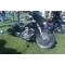 With chrome Roulette faceplate matched with radial lace fat spoke wheel. This bike also has our front and rear air ride kits. 