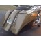 6" stretch fender with 8" tall chrome bezel lights in fillers for long bags. 