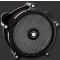 Basic Supergas air cleaner in black.