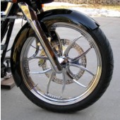 American made steel shown on a 21" tire